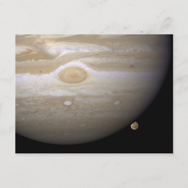 Jupiter occults Ganymede Vykort (Framsida)