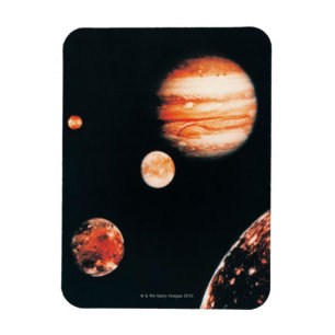Jupiter och de Galilean satelliterna Magnet