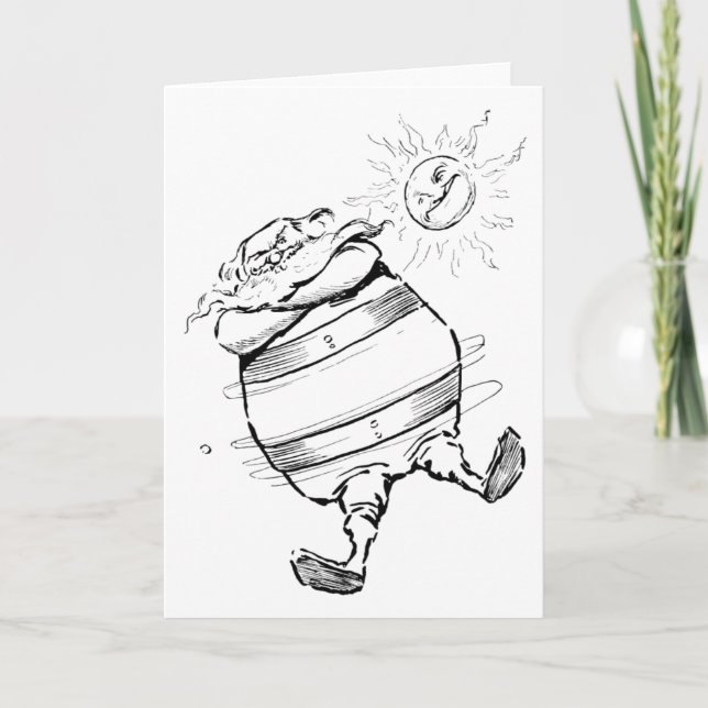 "Jupiter och dess band"-hälsningskort Kort (Framsida)