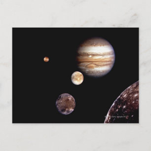 Jupiter och dess Måne Vykort
