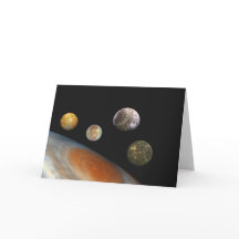 Jupiter och Fyra Måne Galileo Satellites