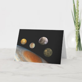 Jupiter och Fyra Måne Galileo Satellites Kort