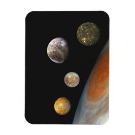 Jupiter och Fyra Måne Galileo Satellites Magnet