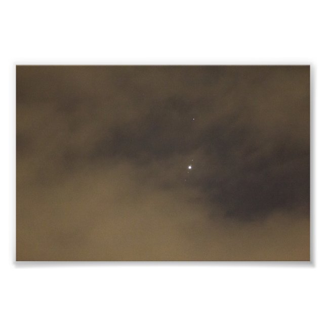 Jupiter och Galilean Måne Fototryck (Framsidan)