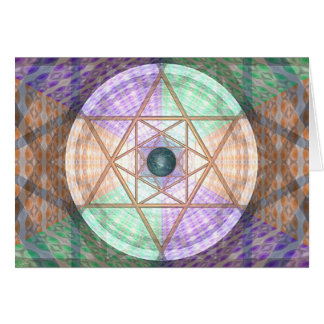 Jupiter och jord per Martineau (kort) Hälsningskort