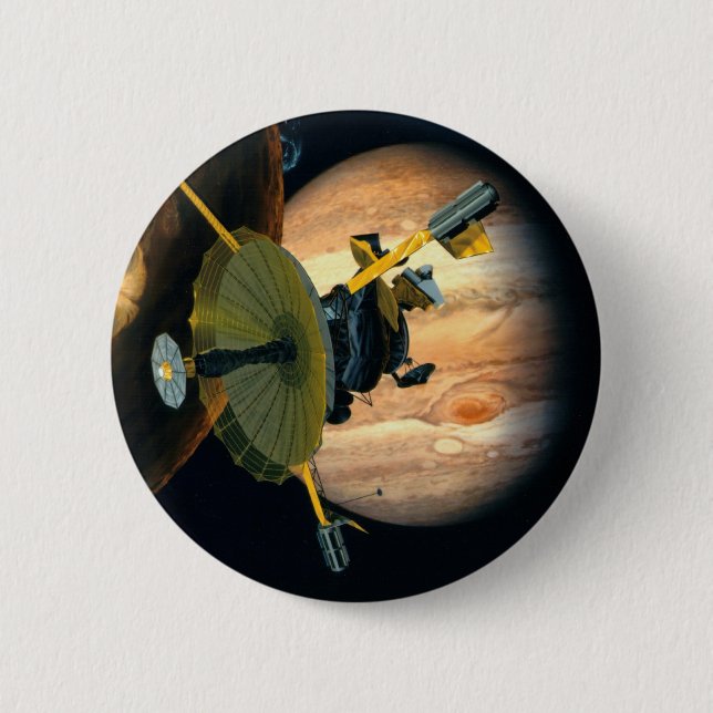 Jupiter och Lo Galileo-sonden Knapp (Framsida)