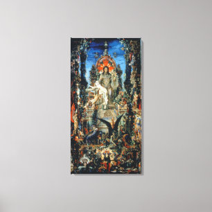 Jupiter och Semele, 1894-95 (olja på kanfas) Canvastryck