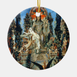 Jupiter och Semele, 1894-95 (olja på kanfas) Julgransprydnad Keramik