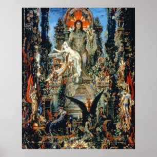 Jupiter och Semele, 1894-95 (olja på kanfas) Poster