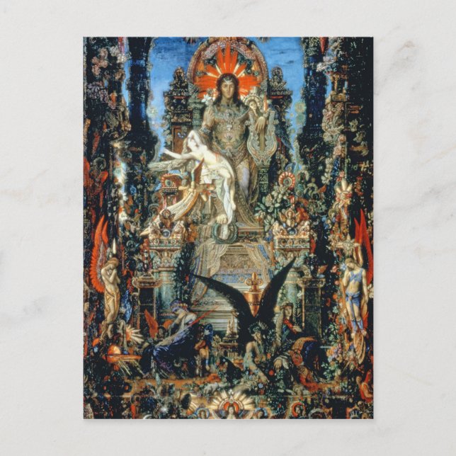 Jupiter och Semele, 1894-95 (olja på kanfas) Vykort (Framsida)