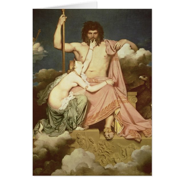 Jupiter och Thetis, 1811 Hälsningskort (Framsidan)