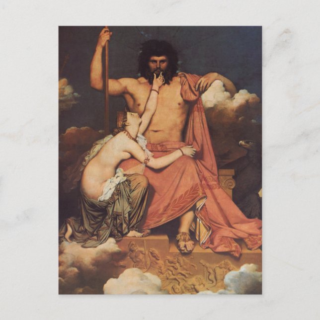 Jupiter och Thetis Vykort (Framsida)