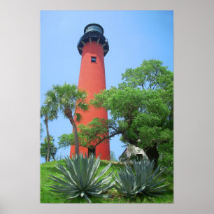 Jupiter öppningsfyr, Florida Poster