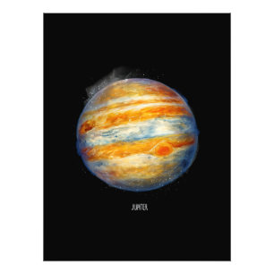 Jupiter Planet Artwork - Cosmic Space Illustration Fototryck