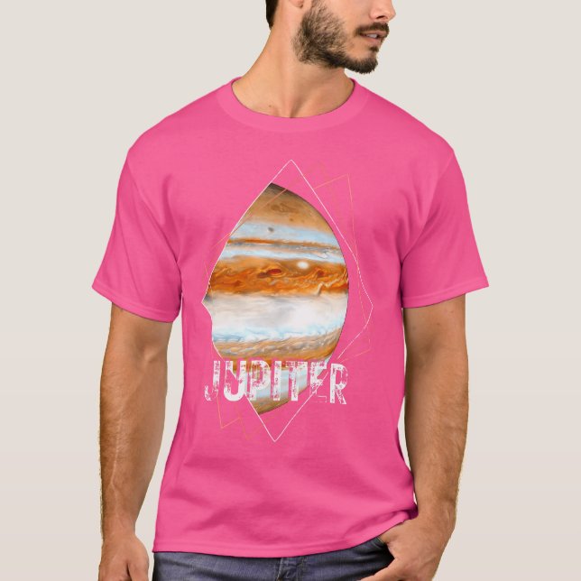 Jupiter Planet Solar System Space Astronomy T Shirt (Framsida)