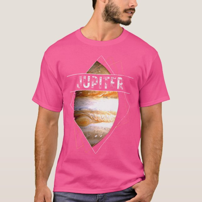 Jupiter Planet Solar System Space Astronomy T Shirt (Framsida)