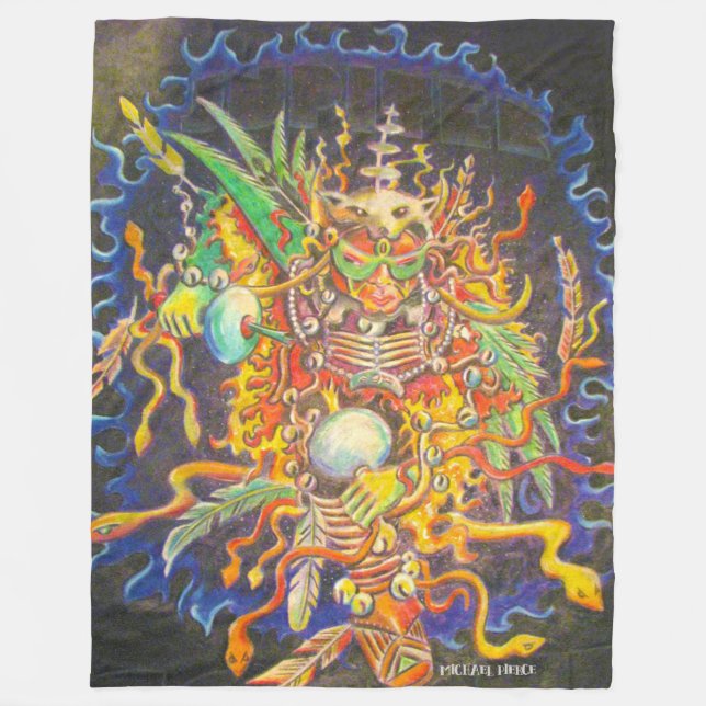 Jupiter prärievargfilt fleecefilt (Framsidan)