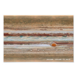 Jupiter Red Spot Close Photograph Fototryck