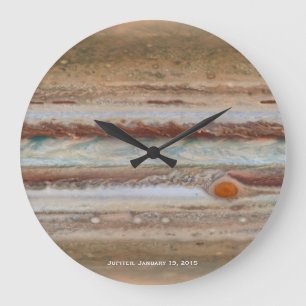 Jupiter Red Spot Close Photograph Stor Klocka