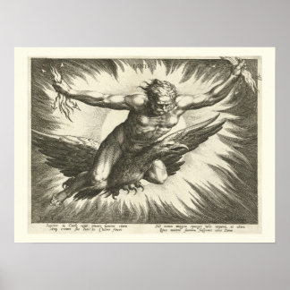 Jupiter, Roman God, Mythology, Gudom, 1600-talet Poster