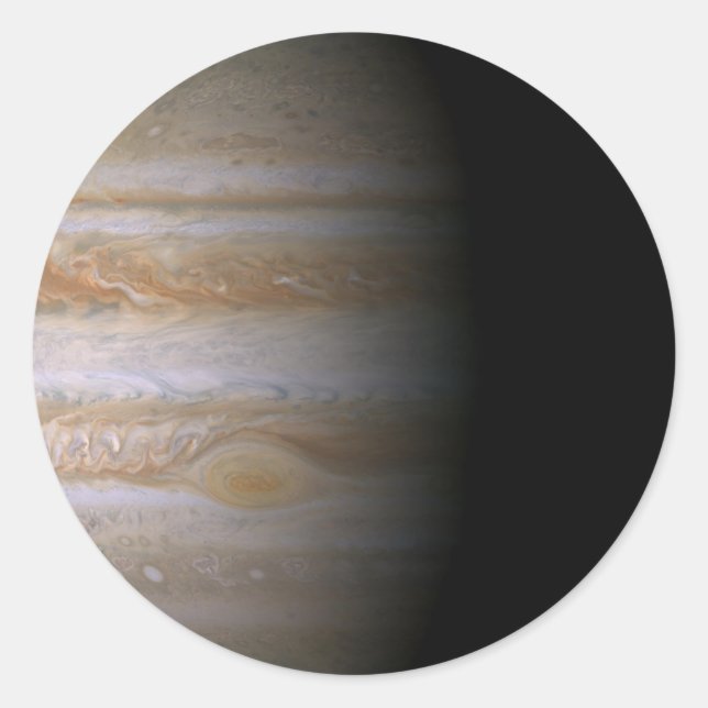 Jupiter Runt Klistermärke (Framsida)