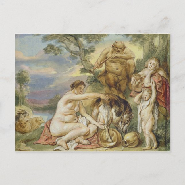 Jupiter som underordnad vykort (Framsida)