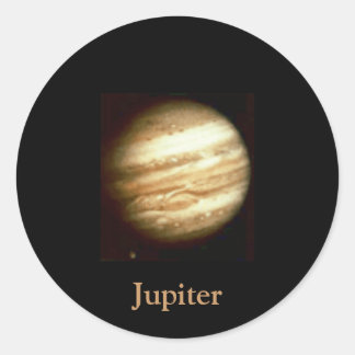 Jupiter Sticker Runt Klistermärke