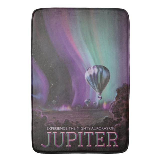 Jupiter Travel by Luftballong Bighty Auroras Badrumsmatta (Framsidan (Vertikal))