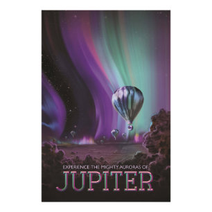 Jupiter Travel by Luftballong Bighty Auroras Fototryck