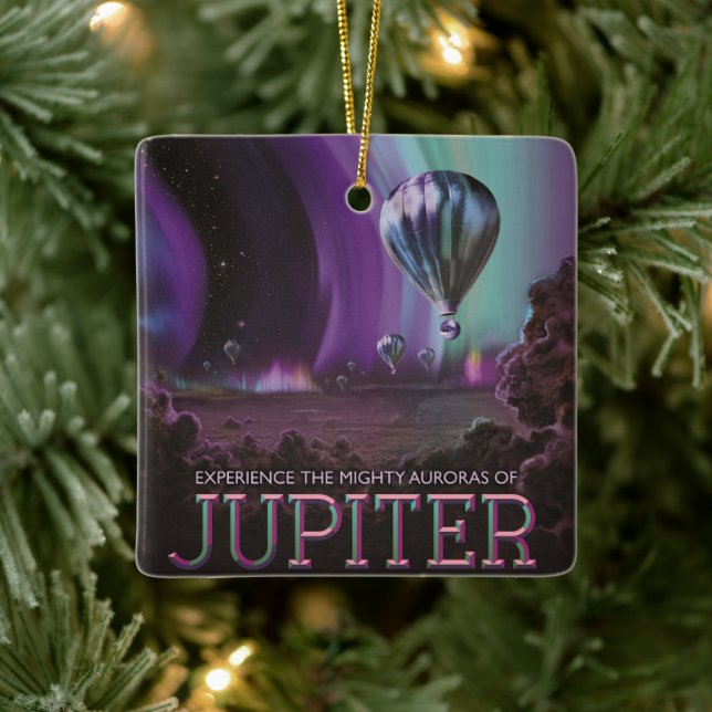 Jupiter Travel by Luftballong Bighty Auroras Julgransprydnad Keramik (Träd)