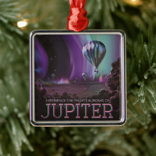 Jupiter Travel by Luftballong Bighty Auroras Julgransprydnad Metall