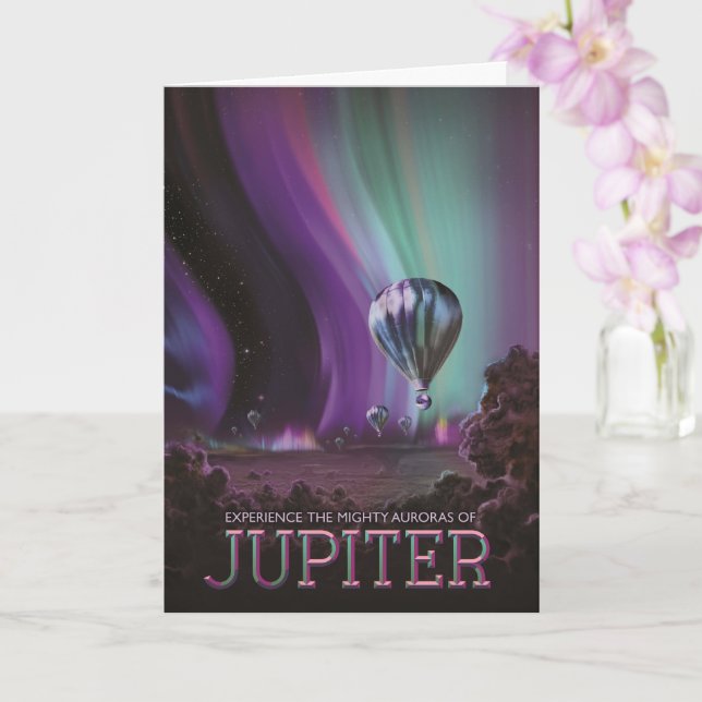 Jupiter Travel by Luftballong Bighty Auroras Kort (Orkide)