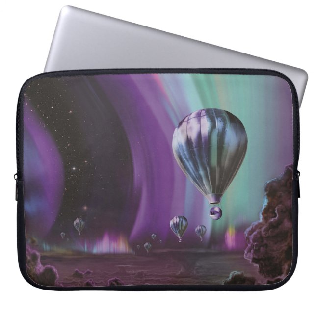 Jupiter Travel by Luftballong Bighty Auroras Laptop Fodral (Framsidan)