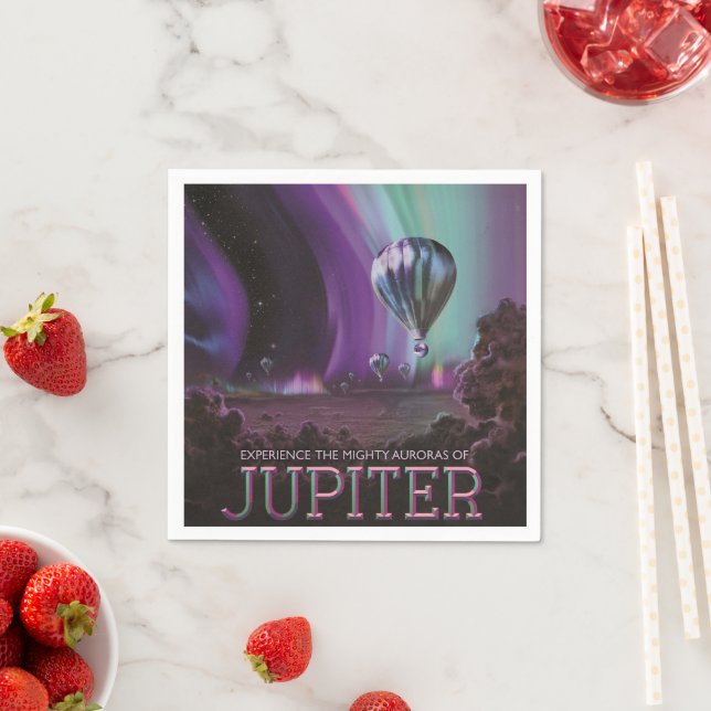 Jupiter Travel by Luftballong Bighty Auroras Pappersservett (Insitu)