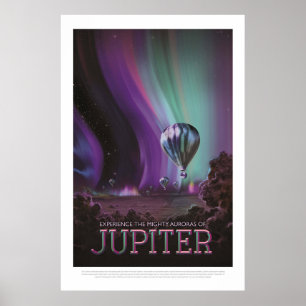 Jupiter Travel by Luftballong Bighty Auroras Poster