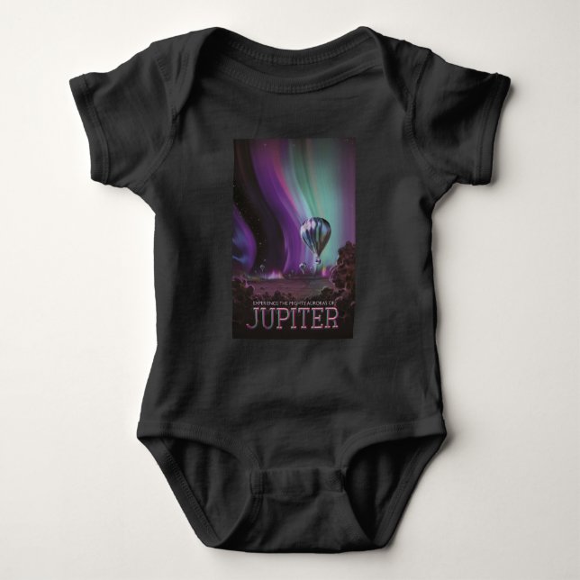 Jupiter Travel by Luftballong Bighty Auroras T Shirt (Framsida)