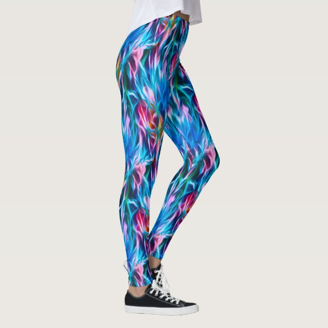 Jupiteriansk nattflora i skymning leggings (Höger)