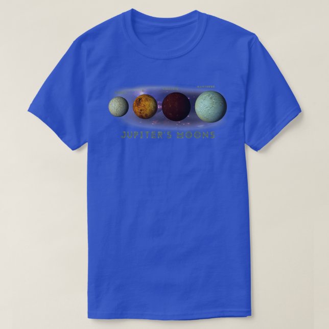 Jupiters Måne Europa Io Callisto Ganymede Space N T Shirt (Design framsida)