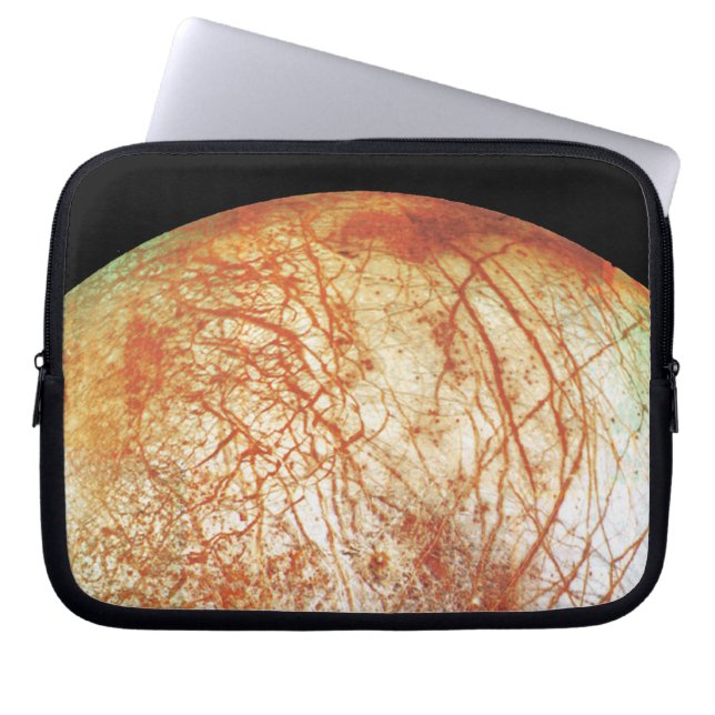 Jupiters Måne Europa Laptop Sleeve (Framsidan)