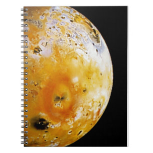 Jupiters Måne Io Anteckningsbok Med Spiral