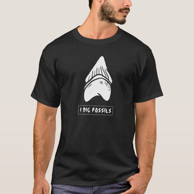 Jura Fossilutgrävningsvärld  Jag gräver fossiler T Shirt (Framsida)