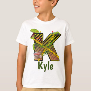Jurassic Alphabet Ursprungligt eget namn för Br T Shirt