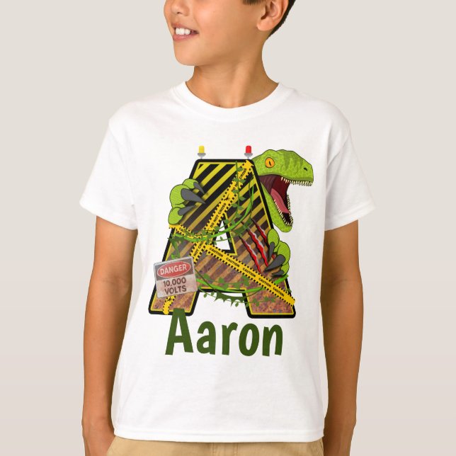 Jurassic Alphabet | Ursprungligt eget namn för Bre T Shirt (Framsida)