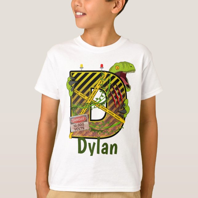 Jurassic Alphabet | Ursprungligt eget namn för Bre T Shirt (Framsida)