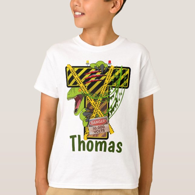 Jurassic Alphabet | Ursprungligt eget namn för Bre T Shirt (Framsida)