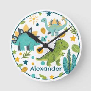 Jurassic Animal T Rex Dinosaur Rund Klocka