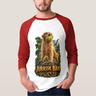 Jurassic Bark Golden Retriever T Shirt