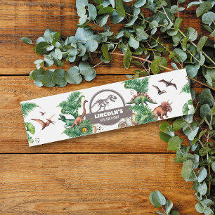 Jurassic Birthday Vattenflaskor Etikett