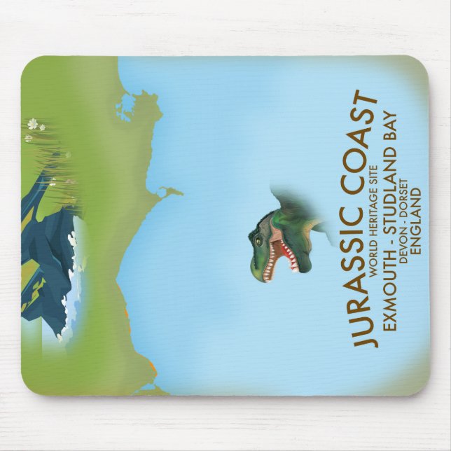 Jurassic Coast England sydkust resaffisch Musmatta (Framsidan)