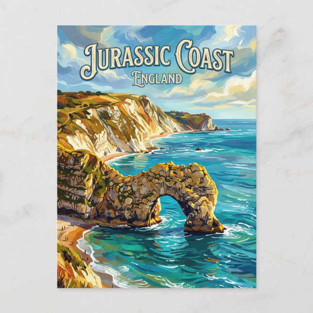 Jurassic Coast England Vykort (Framsida)